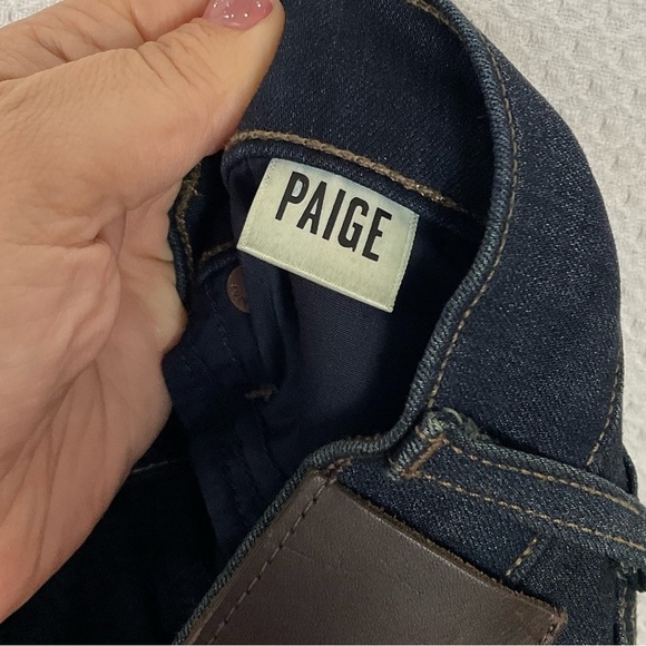 PAIGE Normandie “Cellar” XLong Dark Blue Luxury Jeans Mens 31 x 37 NWOT Straight - Picture 7 of 8